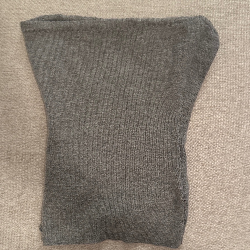 princess polly cotton grey tube top